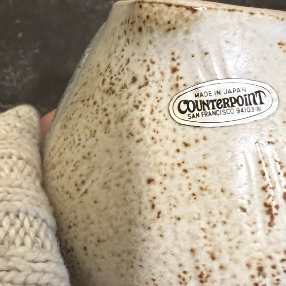 Vintage Owl Stoneware Bank Japan w/label Counterpoint - Picture 5 of 7